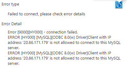 MySQL Connection Error